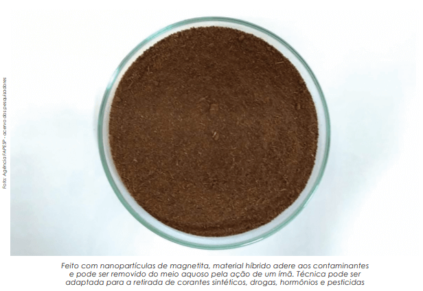 Bagaço de cana-de-açúcar nanomodificado é capaz de ‘limpar’ água contaminada com cobre ou crômio